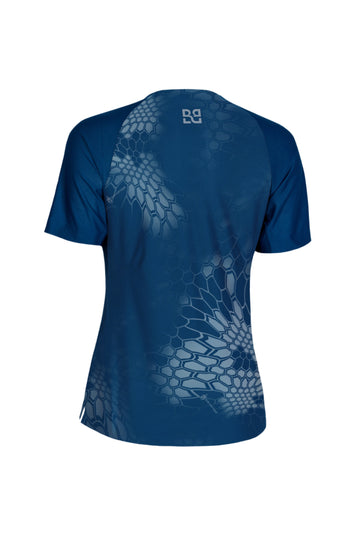 Rekord Short Sleeve Run Tee Cosmos Blue - Women's